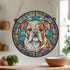 Bulldog Stained Glass Effect Suncatcher